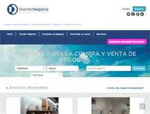 Tablet Screenshot of distritonegocio.com
